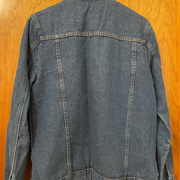 Faux Fur Collared Oversized Jean Jacket - Picture 6 of 6